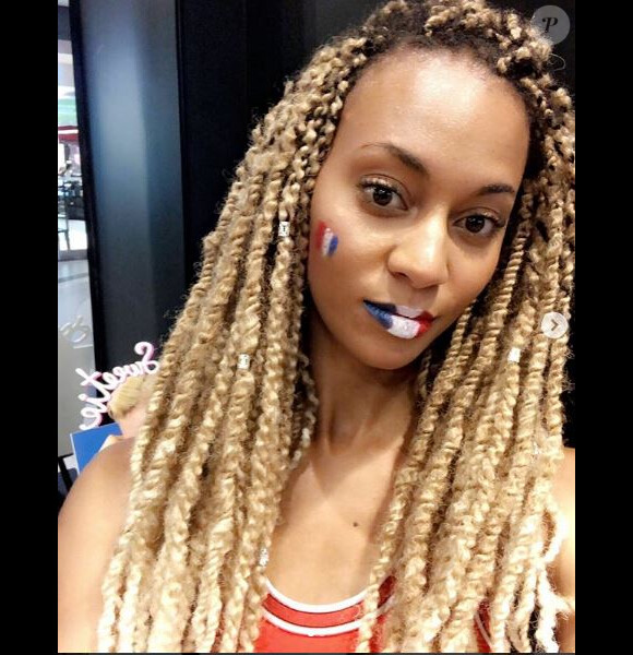 Aude Destour(Miss Limousin) prétendante de Miss France 2019 supportrice de la France pour la Coupe du monde - Instagram, 15 juillet 2019