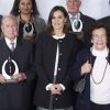 La reine Letizia d'Espagne lors de la 10e édition des prix du groupe bancaire BBVA à Madrid, le 22 novembre 2018