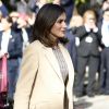 La reine Letizia d'Espagne lors de l'inauguration, avec le roi Felipe VI, du bicentenaire du Musée du Prado à Madrid le 19 novembre 2018.