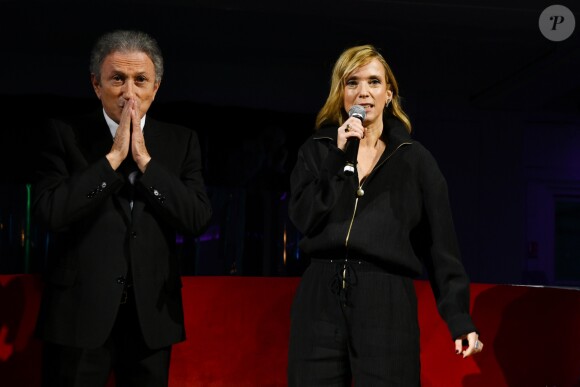 Exclusif - Michel Drucker et sa nièce Lea Drucker participent au Gala au profit de l'association Princesse Margot au Chalet du Lac à Paris, France, le 25 Novembre 2018.