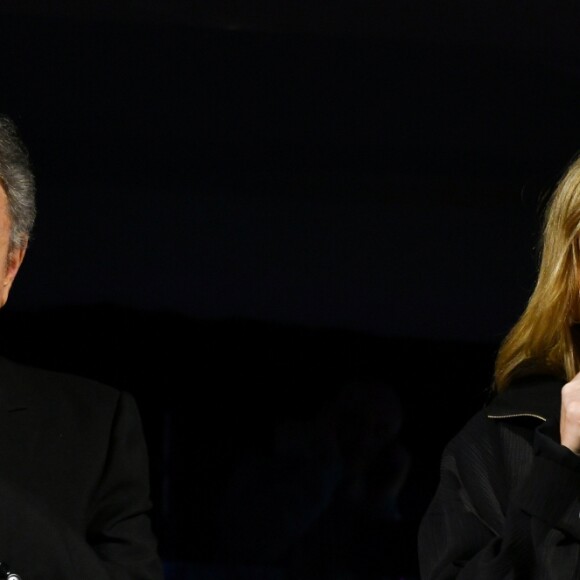 Exclusif - Michel Drucker et sa nièce Lea Drucker participent au Gala au profit de l'association Princesse Margot au Chalet du Lac à Paris, France, le 25 Novembre 2018.