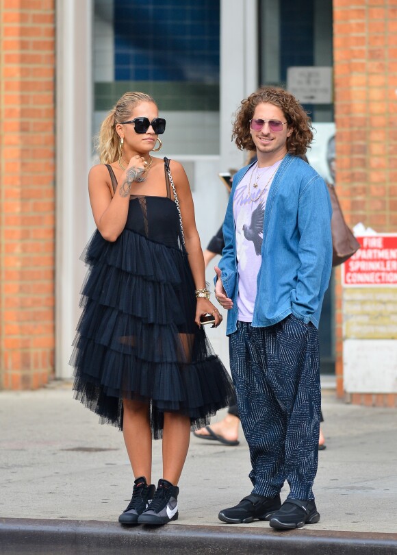 Exclusif - Rita Ora et Andrew Watt dans les rues de New York, le 21 aout 2018.