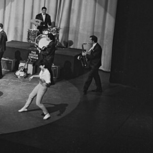 Johnny Hallyday à l'Oympia en 1961.
