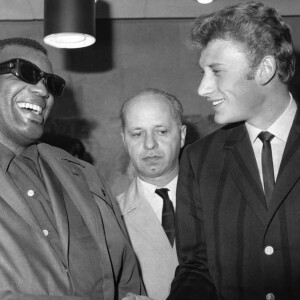 Ray Charles et Johnny Hallyday. Le 17 mai 1962
