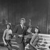 En France, à Paris, Johnny Hallyday sur le plateau d'une émission de télévision. Le 20 septembre 1962