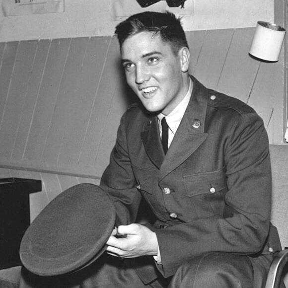 Elvis Presley au Texas durant son service militaire au début des années 1960.