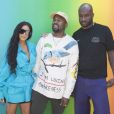 Kim Kardashian, Kanye West et Virgil Abloh - Défilé de mode Homme printemps-été 2019 "Louis Vuitton" à Paris. Le 21 juin 2018 © Olivier Borde / Bestimage