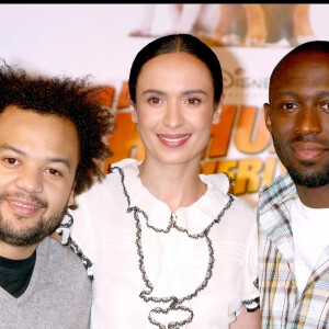 Fabrice Eboué, Amelle Chahbi et Thomas Ngijol à Paris en mars 2009.
