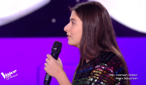 Amel Bent et son Talent Ermonia - finale de "The Voice Kids 5", TF1, 7 décembre 2018