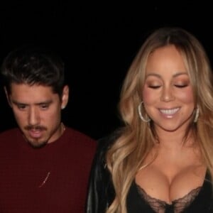 Mariah Carey et son compagnon Bryan Tanaka sont allés dîner au restaurant 'Mr. Chow' à Hollywood, le 18 décembre 2017.