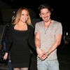 Mariah Carey et son compagnon Bryan Tanaka sont allés diner en amoureux au restaurant Mastro à Beverly Hills, le 24 avril 2018.