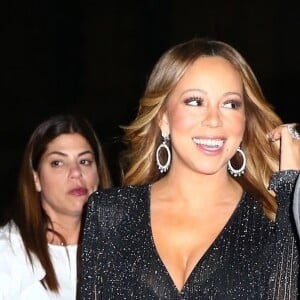 Mariah Carey continue sa soirée festive au club GoldBar à New York. Le 14 juin 2018.