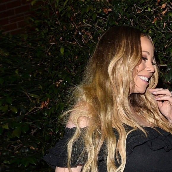 Mariah Carey et son compagnon Bryan Tanaka sont allés diner en amoureux au restaurant Mr. Chow à Beverly Hills, le 1er octobre 2018.