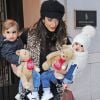 Amal Clooney est de sortie avec ses deux enfants Ella et Alexander à New York le 6 décembre 2018. 