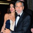 George et Amal Clooney se rendant au dîner de l'association des correspondants de l'ONU au Cipriani à New York le 5 décembre 2018