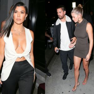 Kourtney Kardashian, Scott Disick et Sofia Richie. Le 16 novembre 2018, le trio s'était retrouvé avec d'autres membres de la famille et des amis pour une soirée à Los Angeles.