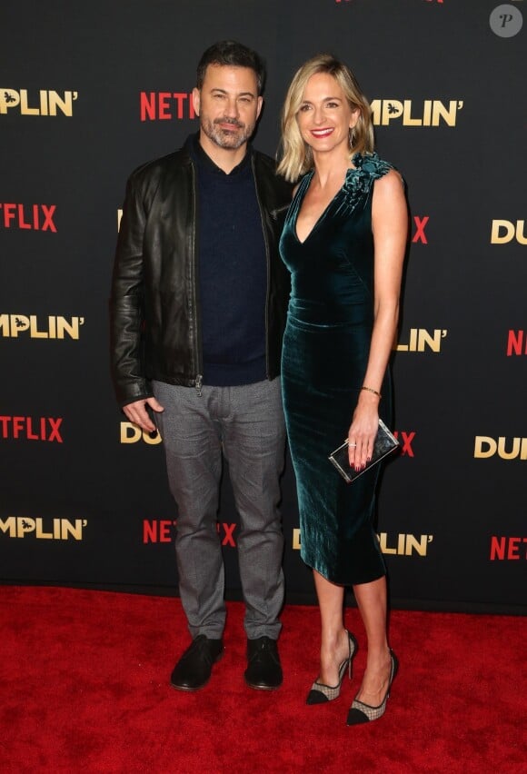 Jimmy Kimmel et sa femme Molly McNearney à l'avant-première du film "Dumplin" au TCL Chinese 6 Theater à Los Angeles, le 6 décembre 2018.