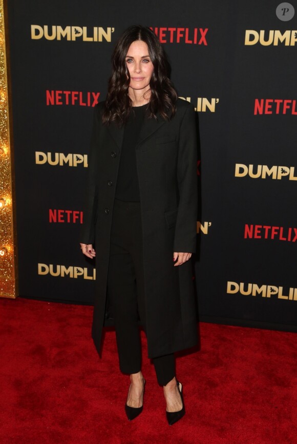 Courteney Cox à l'avant-première du film "Dumplin" au TCL Chinese 6 Theater à Los Angeles, le 6 décembre 2018.