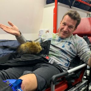 Benjamin Castaldi victime d'un accident de moto, 6 décembre 2018, Twitter