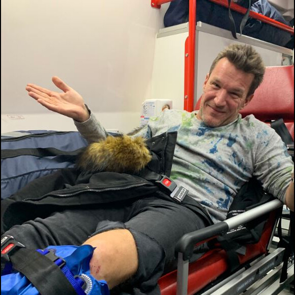 Benjamin Castaldi victime d'un accident de moto, 6 décembre 2018, Twitter