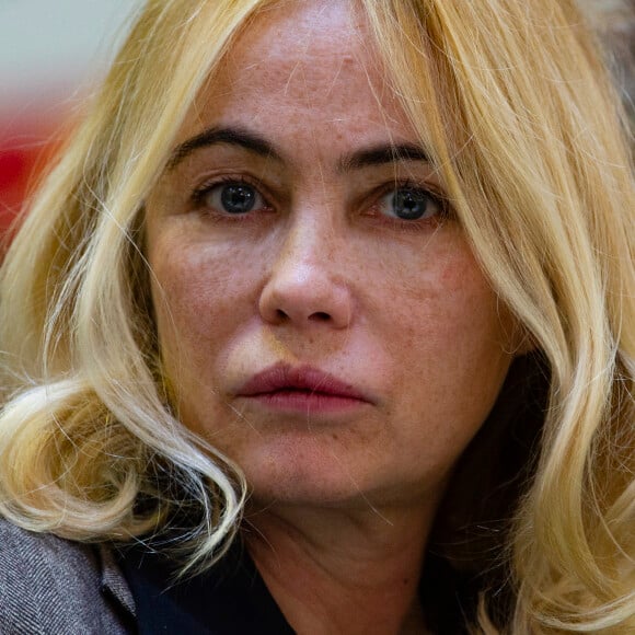 Emmanuelle Béart - 158ème vente aux enchères des vins des Hospices de Beaune, le 18 novembre 2018. © Pierre Perusseau/Bestimage