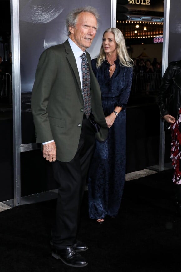 Clint Eastwood, Christina Sandera - Photocall lors de la première du film "The mule" (La Mule) au Regency Village Theater à Westwood le 10 décembre 2018.