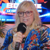 Laurence Boccolini répond aux questions de "Purepeople.com" lors de la conférence de presse de "Big Bounce Battle" (TF1).