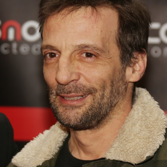 Exclusif - Matthieu Kassovitz lors de la soirée de lancement de "Cosmo Connected", le premier feu de freinage connecté pour moto, scooter ou vélo au Café de l'Homme à Paris le 25 Janvier 2018. © Guignebourg-Vereen/Bestimage