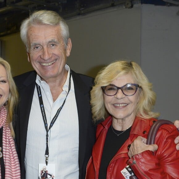 Véronique Sanson, Gilbert Coullier et Nicoletta - Jour 4 - People en backstage du concert de Michel Polnareff à l'AccorHotels Arena de Paris le 11 mai 2016. © Coadic Guirec/Bestimage