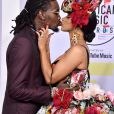 Offset et Cardi B aux American Music Awards 2018, Microsoft Theatre à Los Angeles, le 9 octobre