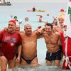 Christian Estrosi, le maire de Nice, a participé au 74ème traditionnel bain de Noel à Nice, le 16 décembre 2018. © Bruno Bebert/Bestimage