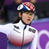 Shim Suk-hee lors des Jeux olympiques d'hiver de PyeongChang le 20 février 2018.
