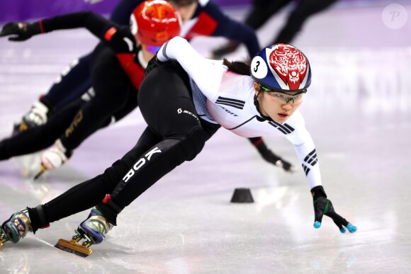Shim Suk-hee lors des Jeux olympiques d'hiver de PyeongChang le 20 février 2018.