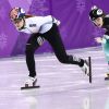 Shim Suk-hee lors des Jeux olympiques d'hiver de PyeongChang le 20 février 2018.