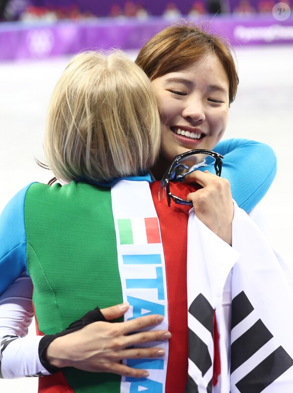 Shim Suk-hee lors des Jeux olympiques d'hiver de PyeongChang le 20 février 2018.
