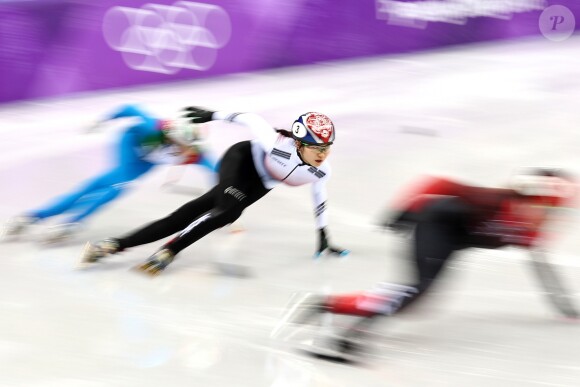 Shim Suk-hee lors des Jeux olympiques d'hiver de PyeongChang le 20 février 2018.