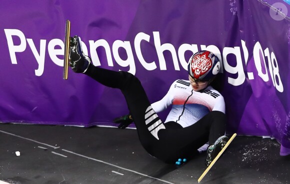 Shim Suk-hee lors des Jeux olympiques d'hiver de PyeongChang le 20 février 2018.