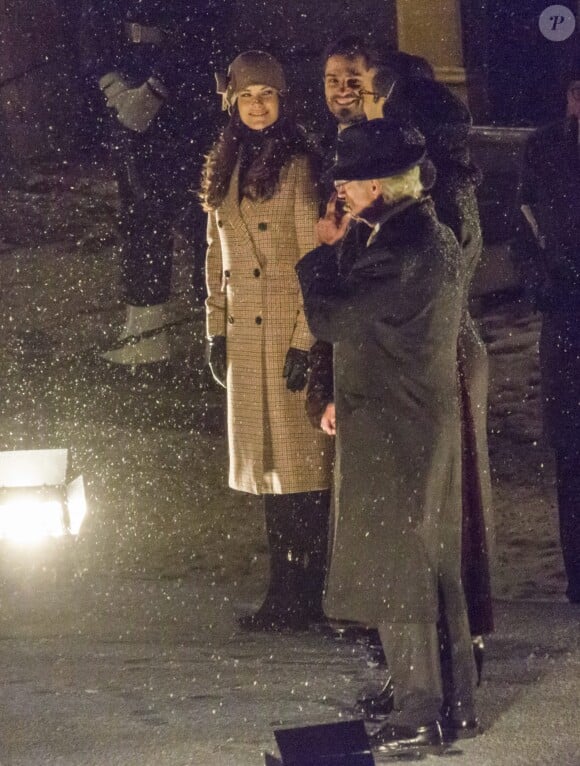 Le roi Carl XVI Gustaf de Suède, la reine Silvia, la princesse Victoria et le prince Daniel ainsi que le prince Carl Philip et la princesse Sofia étaient réunis le 16 décembre 2018 à Slottsbacken devant le palais royal à Stockholm pour l'inauguration du nouvel emplacement de la statue équestre de Karl XIV Johan, roi de Suède et de Norvège au XIXe siècle.