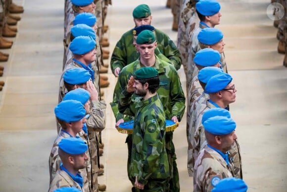 Le prince Carl Philip de Suède lors d'une remise de décorations militaires le 14 décembre 2018 à Stockholm.
