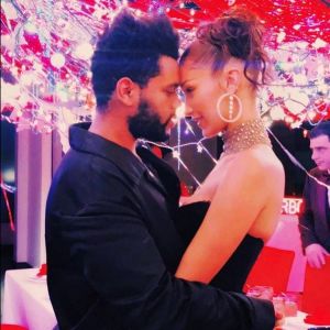 Bella Hadid et The Weeknd. Octobre 2018.