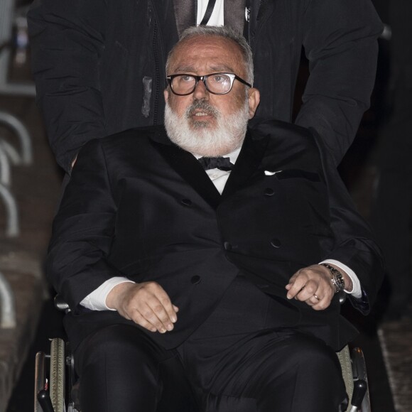 Dominique Farrugia arrive au dîner de la 43ème cérémonie des César au Fouquet's à Paris, le 1er mars 2018. © Pierre Perusseau/Bestimage