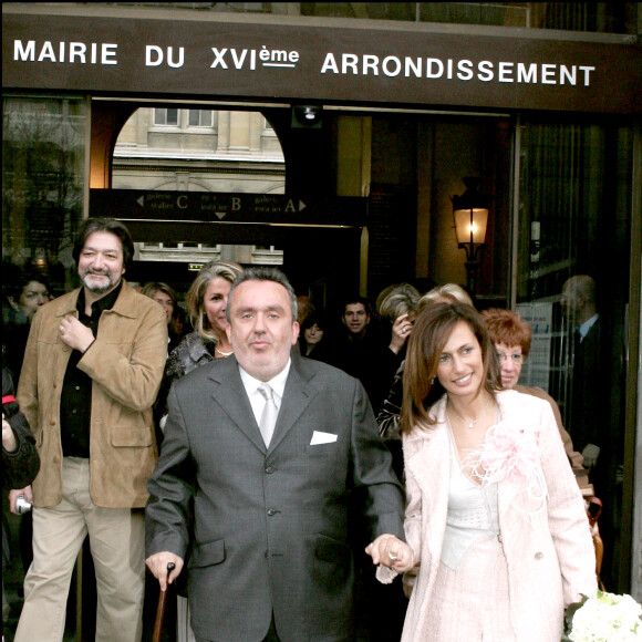 Dominique Farrugia et sa femme Isabelle lors de leur mariage en 2005.