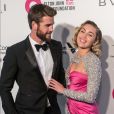 Liam Hemsworth, Miley Cyrus à la 26ème édition de la soirée "Elton John AIDS Foundation Oscar Party" 2018 à West Hollywood le 4 mars 2018.