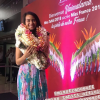 Vaimalama Chaves, Miss France 2019, de retour à Tahiti. Elle est accueillie très chaleureusement. décembre 2018.