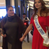 Vaimalama Chaves, Miss France 2019, et sa maman dans "Sept à Huit" sur TF1. Le 23 décembre 2018.