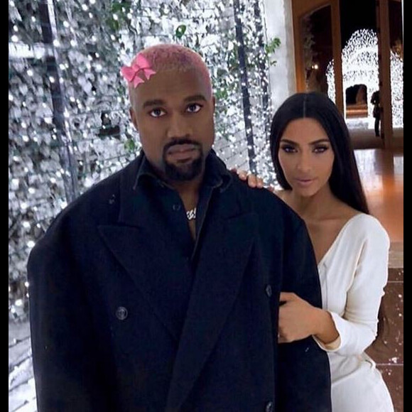 Soirée du réveillon de Noël chez Kim Kardashian et Kanye West. Calabasas, le 24 décembre 2018.