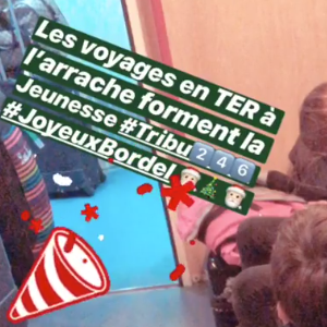 Elodie Gossuin et ses deux paires de jumeaux Jules et Rose (11 ans) et Léonard et Joséphine (5 ans) partent à vacances à La Plagne, en Savoie le jour de Noël, le 25 décembre 2018.