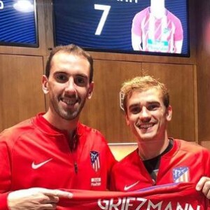 Diego Godin et Antoine Griezmann sur Instagram le 1er mars 2018.