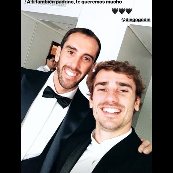 Antoine Griezmann au mariage de Diego Godin en Uruguay, le 26 décembre 2018.