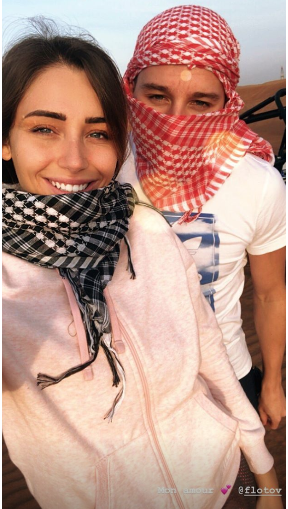 Florian Thauvin et Charlotte Pirroni en vacances à Dubaï. Décembre 2018.
